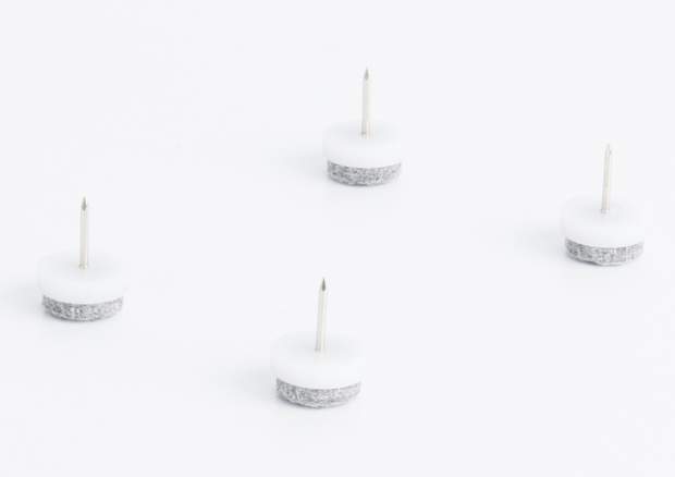 4x Gleitnagel mit Filz