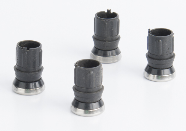 4x schoteldop staal Ø22