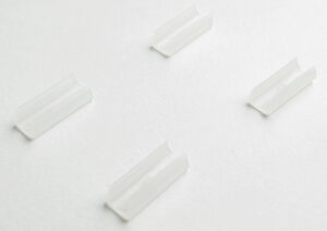 4x slededop EF voor ronde poot transparant ø 12