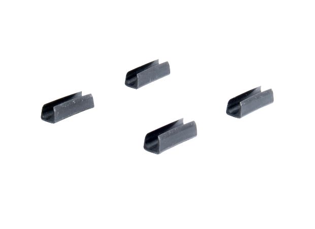 4x slededop EF voor ronde poot zwart ø 12