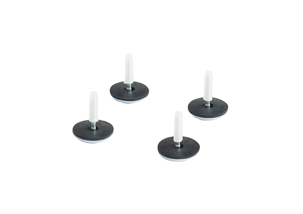 4x kunststof dop teflon