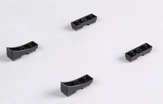 4x slededop AB BJT vierkant vilt