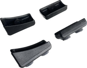 4x slededop AB BJT rond met vilt